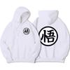 Japan Anime Db Postavy Wu Print Streetwear Muži Oversize Ležérní Mikina s kapucí Móda s kapucí Módní svetr Volná Kapesní Street Man Hoody