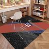 Football Club Print Rug, Washable Floor Carpet, For Entryway Dorm Laundry Room Office Study, Home Decor Birthday Christmas Gift