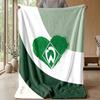 Werder Bremen Fußball Print Flanelldecke, Weiche Warme Leichte Überwurfdecke für Sofa Bett Camping
