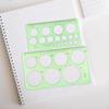 Circle Template Geometry Measuring Ruler Construction Stencil Drawing for Student Office Use