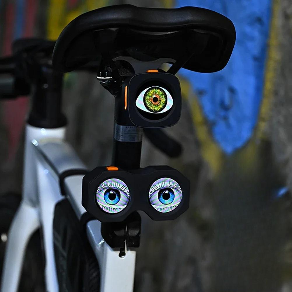 Motorcycle Tail Rear Light Saddle Seatpos Bicycle Rear Light Waterproof USB Cycling Tail Taillight LED Lights Bike Accessories