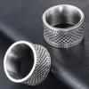 Vintage Wedding Rings For Man Women 316l Stainless Steel Male Ring Finger Jewelry Charm Party Birthday Gift Waterproof
