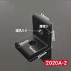2 Holes Vertical Corner Brackets 1515 2020 3030 4040 4545 Aluminum Alloy 2 Hole 90 degreee Inside Corner Bracket