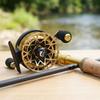 Fishing Reel with Two-Modemode Control All-Metal Slim-Profile