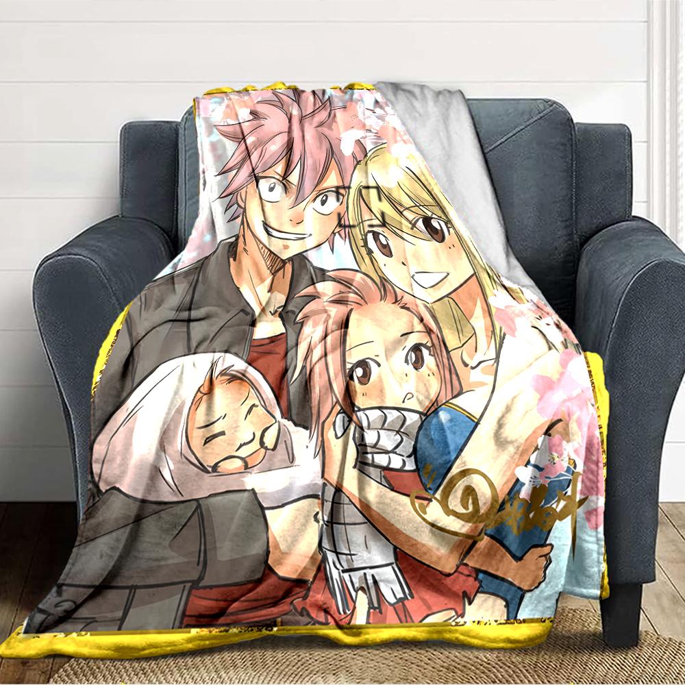 1pc Fairy Tail1 Blanket, Gift, for Men and Women, Soft Blanket, Good for Sofa Bed Couch Travel, Lightweight Flannel Blanket