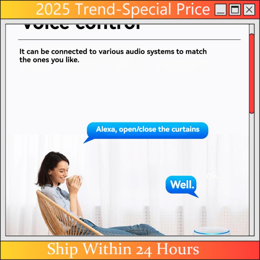 The New Smart Curtain Motor Automatic Curtain Opener Temperature And Light Sensors For Home Automation