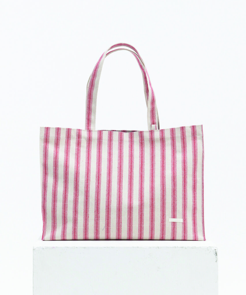 Winder Market Tote Bag - Red Stripe