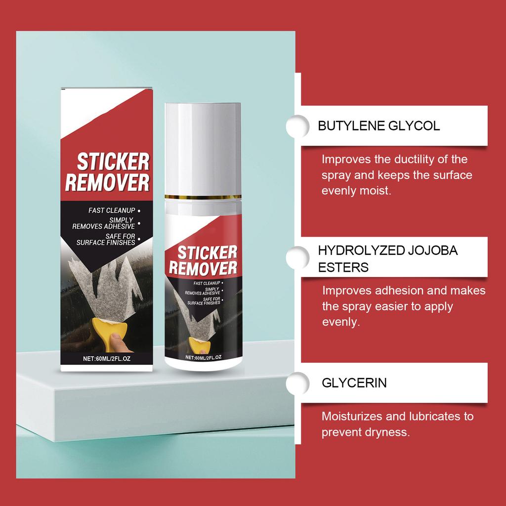 Car Adhesive Remover Kit Sticker Glue Cleaning Solution 60ml