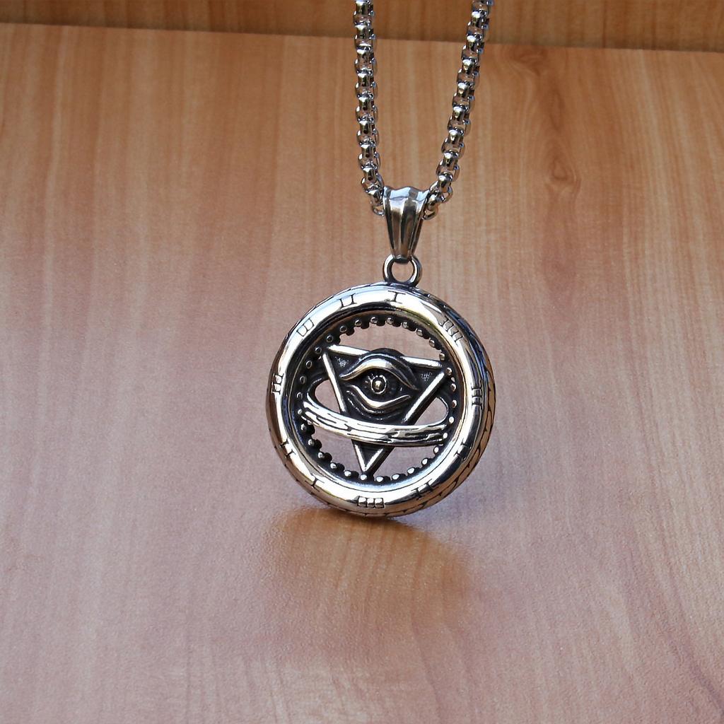 Colier Roată cu Cifre Romane Stil Retro Hip-hop European și American, Un Cadou pentru Prietenul Meu