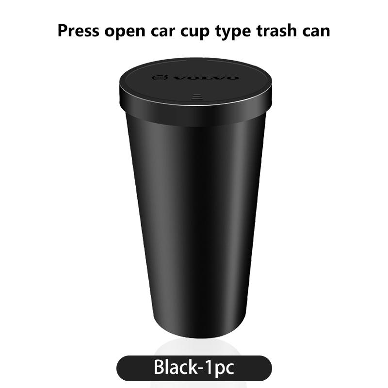 Car Center Console Garbage Bin Storage Trash Can Cup Holder For Volvo S60 S80 S90 C30 XC40 XC60 XC70 XC90 V40 V60 V90 T6 JG0