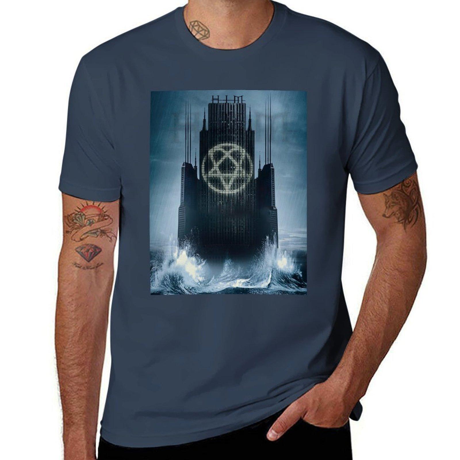 Him Band Dark Light Cover Heartagram Ville Valo Love Metal TShirt Big Size Simple TShirt S
