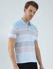Monte Carlo Mens Striped Collar Neck T-Shirt