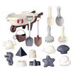 Beach Toy Outdoor Sand Play Bucket Toy with Shovel Rake Garden Backyard Toy Bathtub Water Play Toy Kids Educational Toy