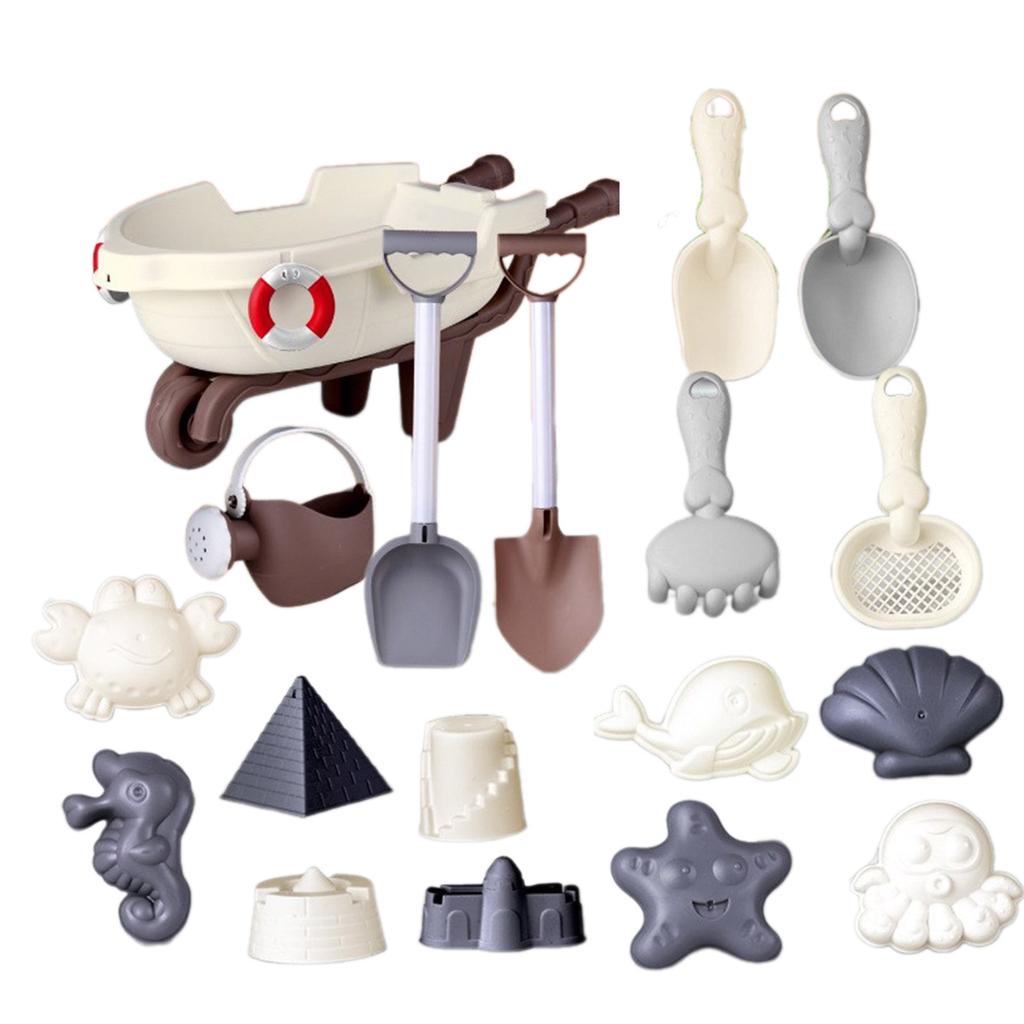 Beach Toy Outdoor Sand Play Bucket Toy with Shovel Rake Garden Backyard Toy Bathtub Water Play Toy Kids Educational Toy