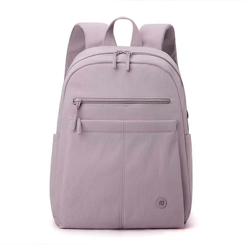 Solid Color Women Backpack Outdoor Student Schoolbag Travel Bag