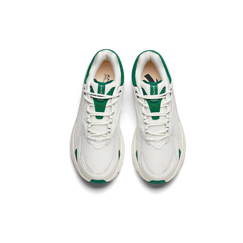 Anta AT951 Nízké sportovní ležérní boty Pánské bílo-zelené tenisky 912235596-10