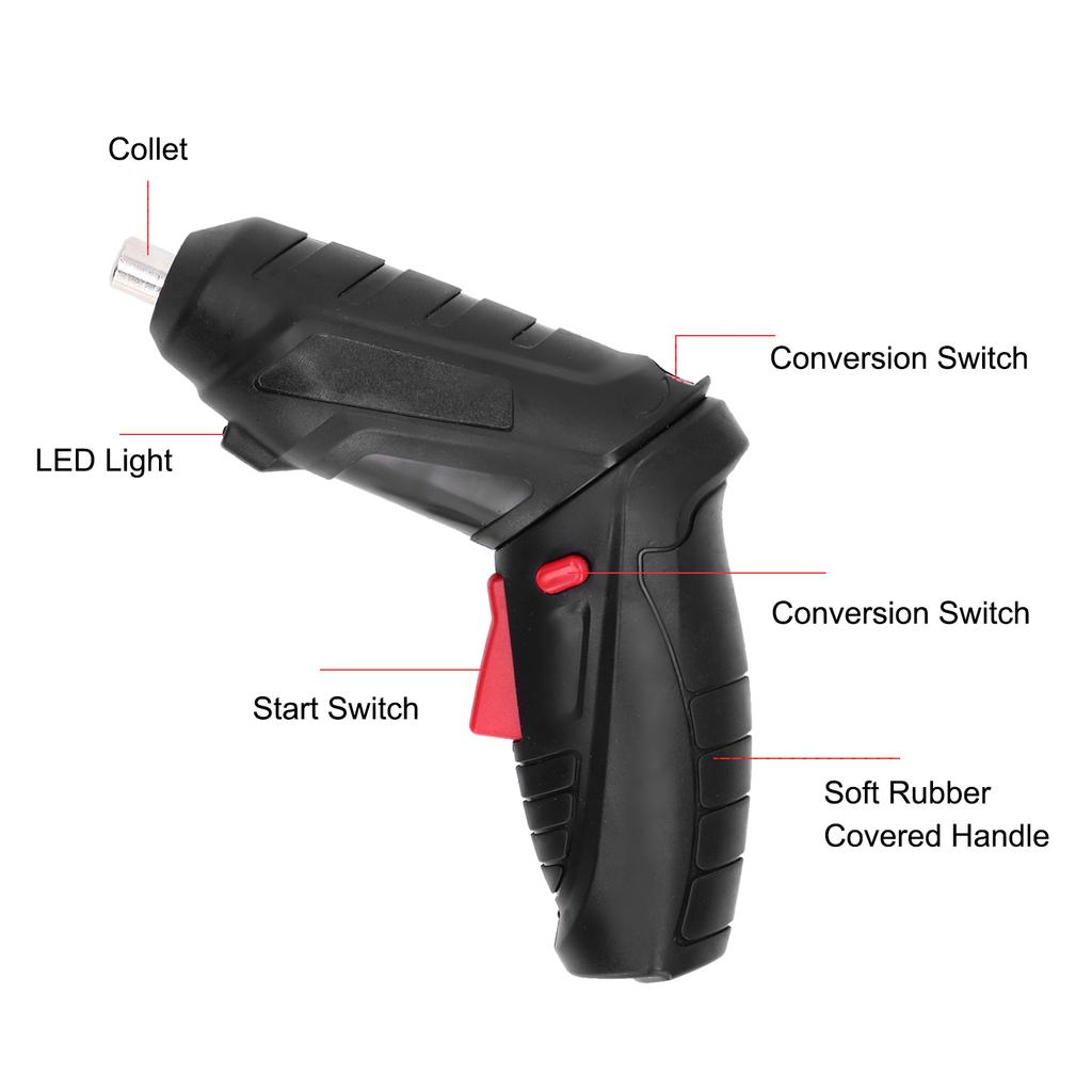 Electric Screwdriver   Foldable USB Lithium Battery Rechargble Screwdriver Set 3.6V