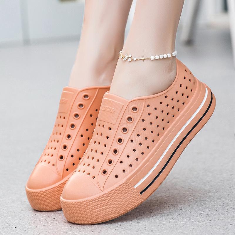 Women's Waterproof Breathable Slip-On Sandals with Thick Sole for Outdoor Summer Activities