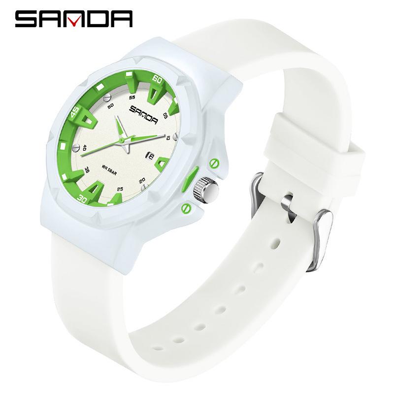 SANDA Quartz Watch Casual Sports with Calendar, Special for Exams and Students