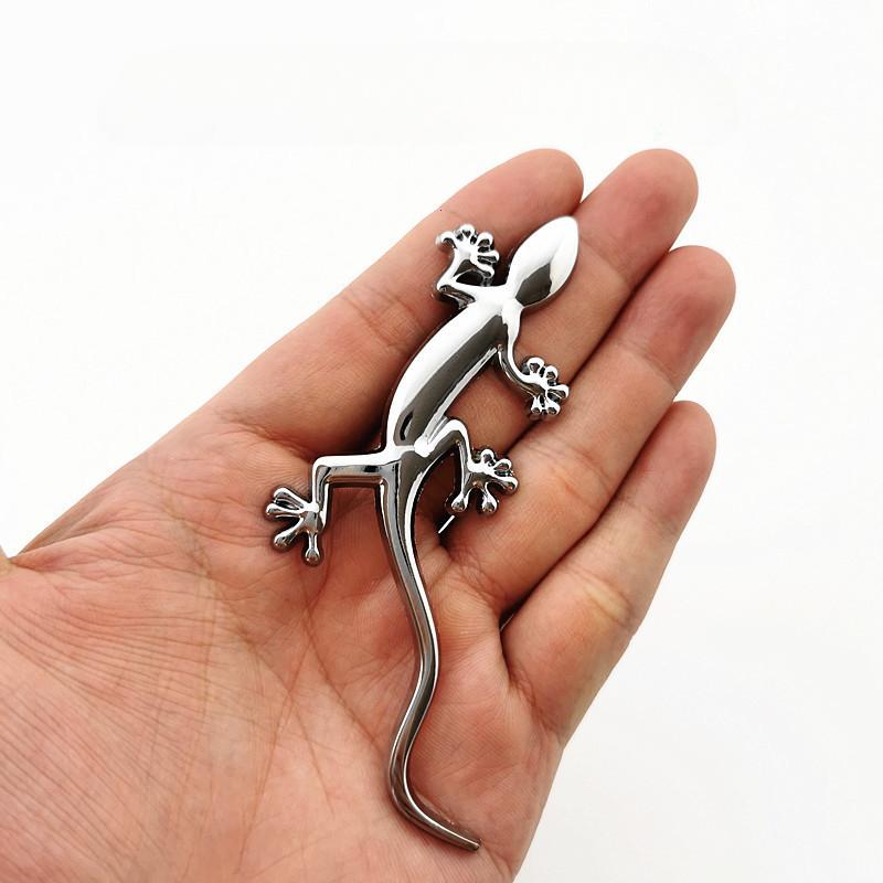 3D Metal Gecko Lizard Rear Trunk Body Emblem Badge Sticker Decals