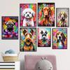 Cute Pet Dogs Graffiti Poster Prints Aesthetic Pug Dachshund Maltese Dog Wall Art Canvas Painting Home Kids Room Decor Picture