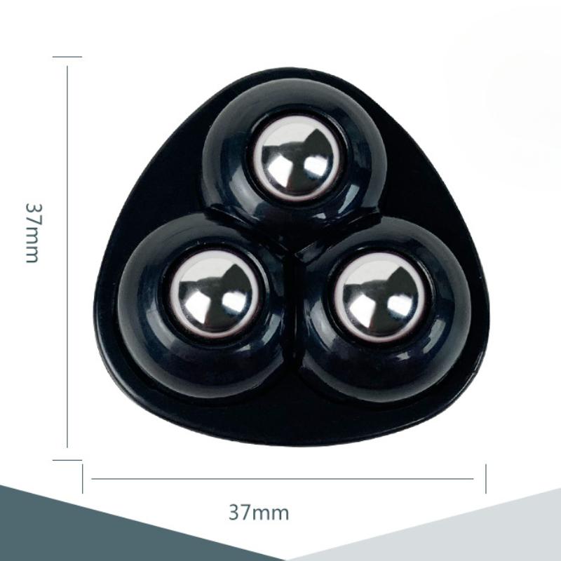 4/8/12pcs Three Bead Universal Wheel No Drilling Silent Wear-resistant Load-bearing Small Household Pulley