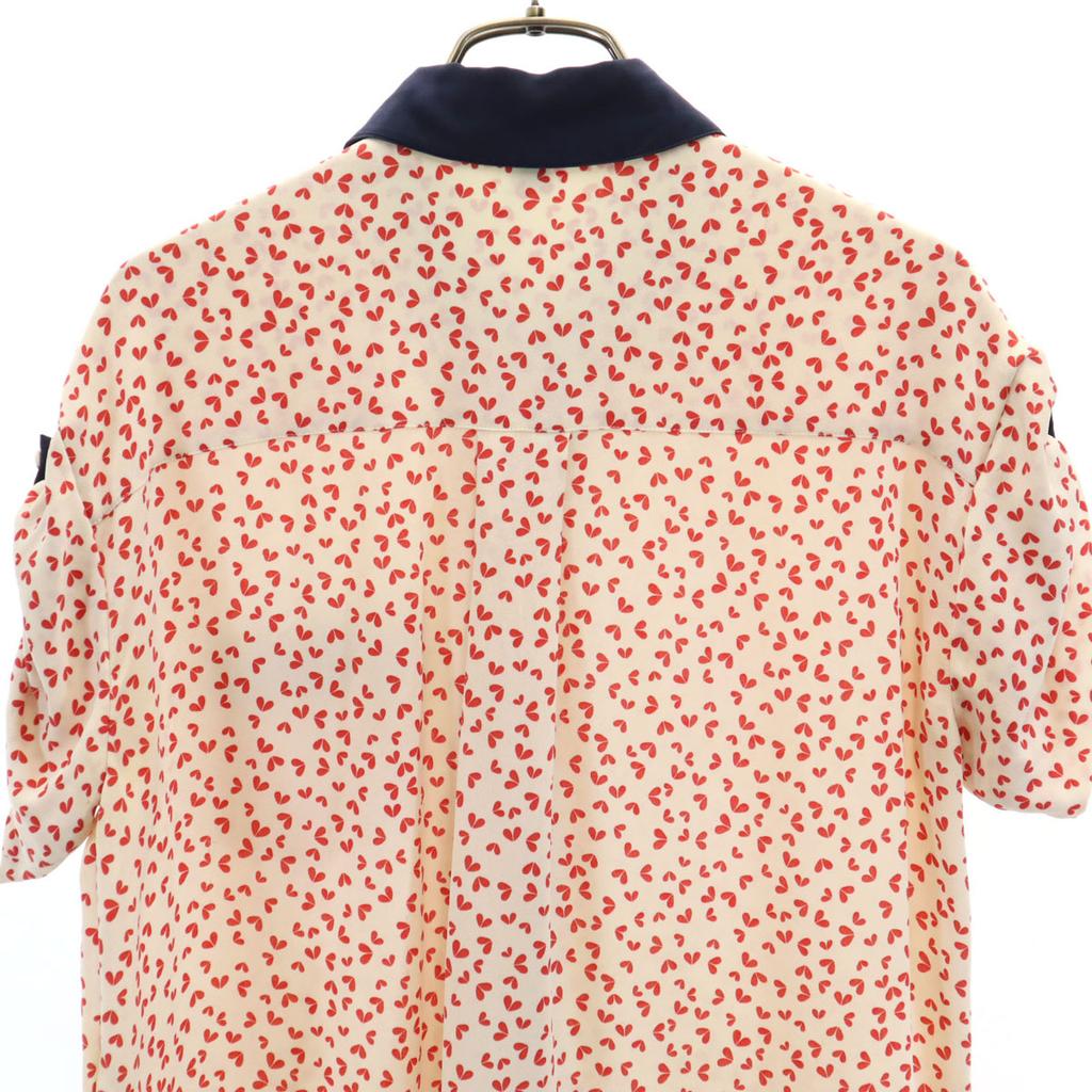 Louis Vuitton Made In Italy Overall Handle Short Sleeve Blouse 34 Ivory Women Used