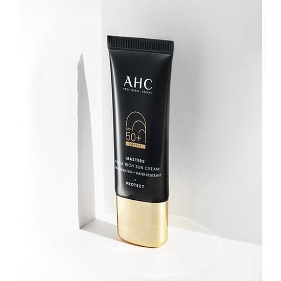 AHC Masters Aqua Rich Sunscreen SPF50+ PA++++ Hydrating Daily Sun Cream Twin Pack 30ml X2