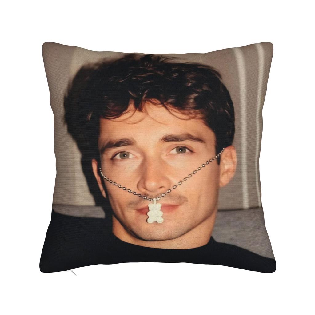 C-Charles Leclerc Pillow Covers Merchandise Soft Cushion Cover Decor  Throw Pillow Case Cover Home Multi Size