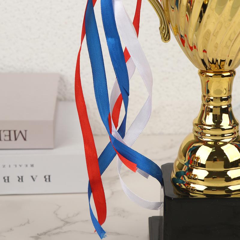 Metal Gold Trophy Cup Sports Award with Base Lid for School Sports Day Large Size Winner Souvenir