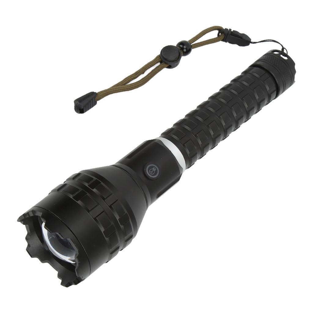 LED Flashlight Type C Charging High Brightness Ergonomic Nonslip IPX4 Waterproof Easy Operation Rechargeable Flashlight