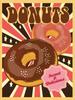 Donuts Süß Und Lecker Vintage Retro Metallschild Aluminium