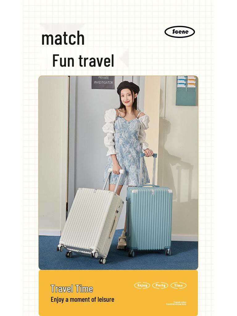 20palcový vysoce hodnotný cestovní kufr na kolečkách s držákem na nápoje a tichými univerzálními kolečky pro cestování na vysokou školu