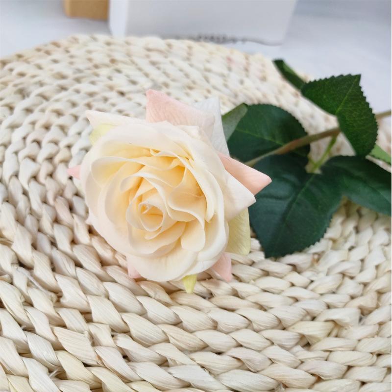 

Имитация розы из одной ветки, склеенная увлажняющая роза, закрученный край, имитация букета роз, украшение для дома шампанского