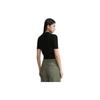 Calvin Klein Minimalist Square Logo Grid Polo Short Sleeve Knit Top Women Tops Space-Black J222971-BEH