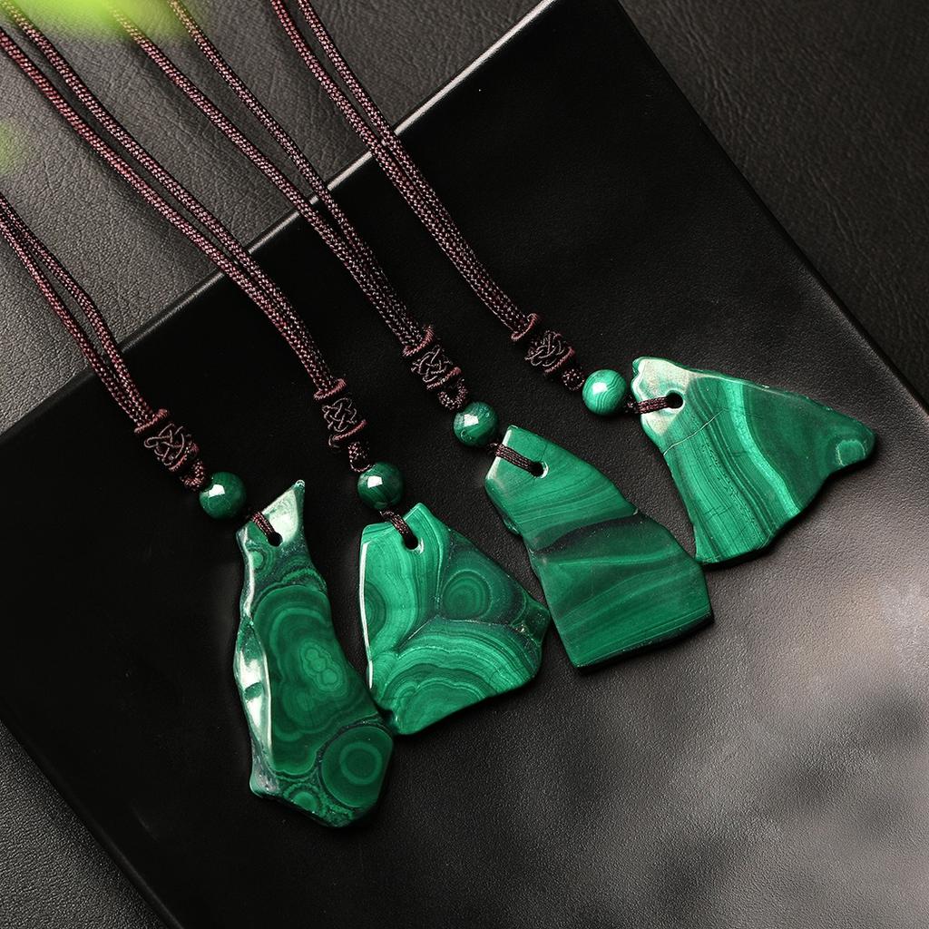 Natural peacock stone, button, no event pendant, cloud necklace, pendant, DIY accessories, accessories, vintage sweater chain