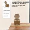 1Pcs Bamboo Storage Basket Exquisite Woven Design Portable Multipurpose Basket for Gift Fruit Egg Outdoor Picnic Use
