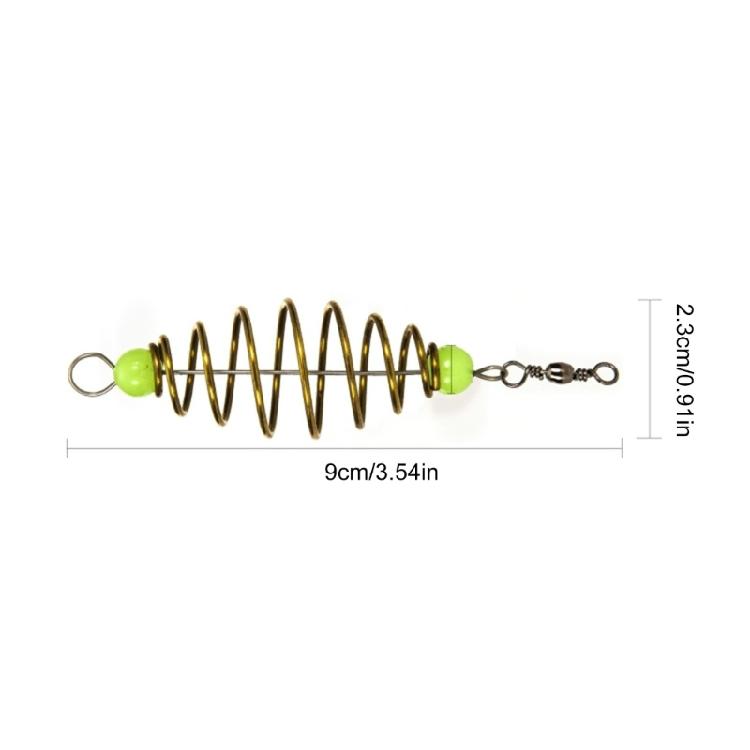 20Pcs Fishing Spring Baits Cage Set Glowing Fishing Feeder Baits Cage Fishing Tackle Baits Holder Feeder Fishing Tool