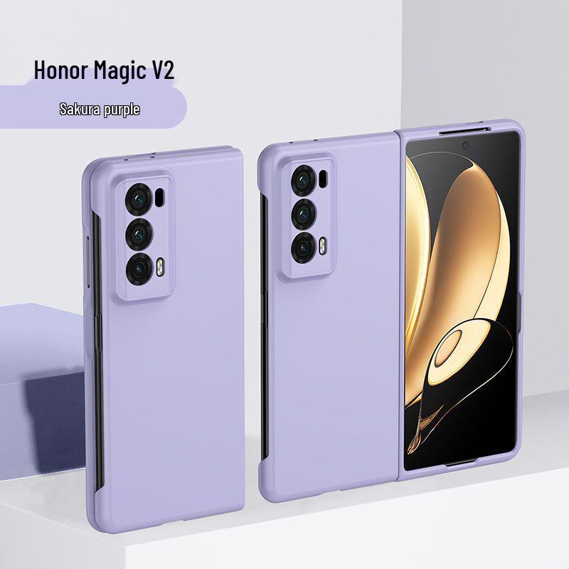 Ultra-thin Full Coverage Huawei Honor Magic V2 Phone Case - Men s Drop-proof Skin-feel Design Honor Magic V2 фиолетовый