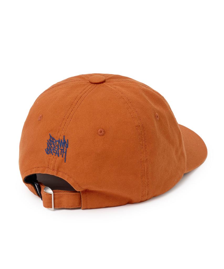 BROWNBREATH Garment Washing Round Visor Cap - Orange