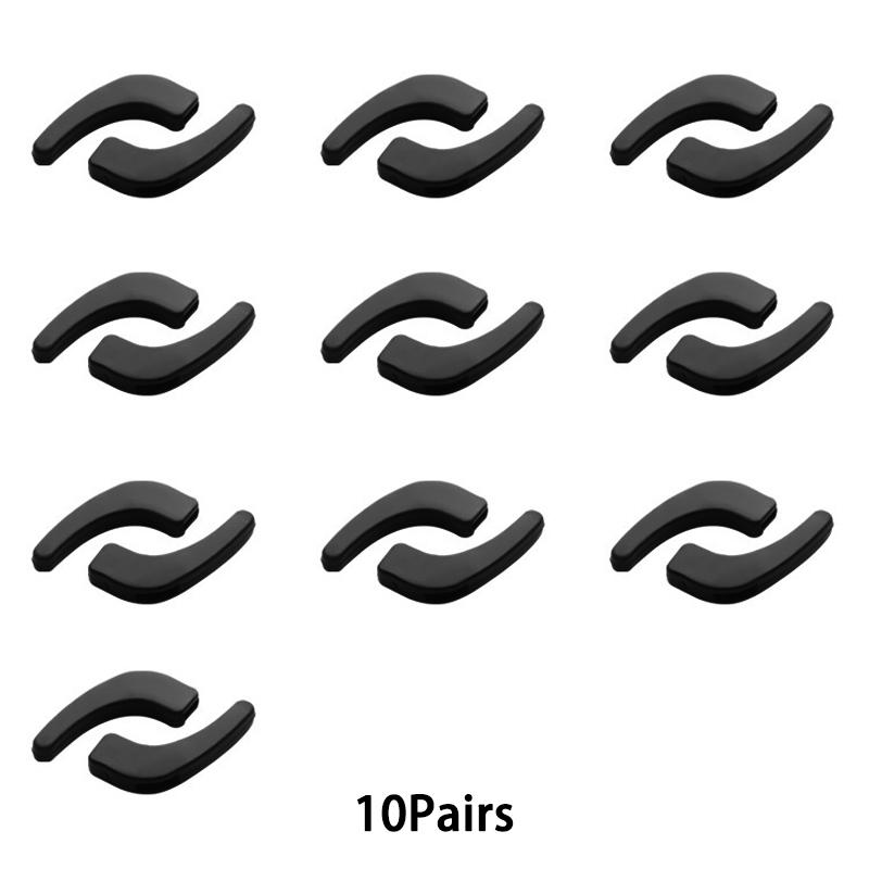 10 Pairs Per Set Silicone Eyeglasses Ear Hooks Elastic Non-Slip Eyewear Ear Grips High Quality Soft Glasses Retainers Set