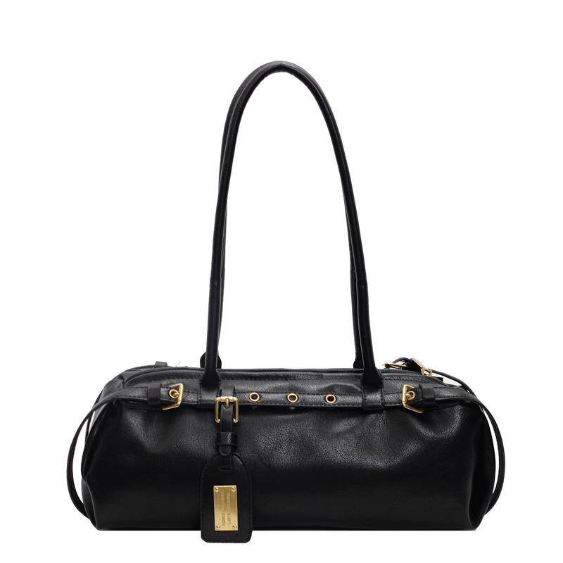 Medieval underarm bag women's autumn and winter new niche bowling bag large-capacity retro shoulder commuter bag