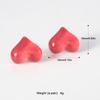 Pinkdudu Jelly Color Love Stud Earrings Resin Fashion Sweet Gentle All-match Summer Creative Series Earrings for Women Jewelry Gifts PD1264