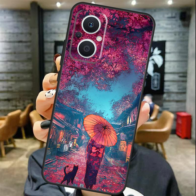 Japan Scenery Case For OPPO Reno 12 12F 13 F 11 8T 7 8 10 Pro OPPO Find X8 X6 Pro X3 X5 Lite Cover Coque