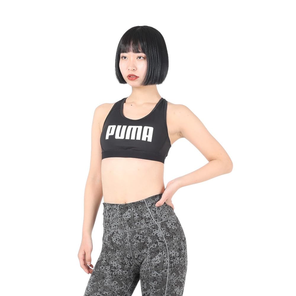 

Gym Exercise Sports Training Basic Mid Support Sports Bra Top 525197 24 Color Black Black [PUMA] Women s Fall/Winter (51)