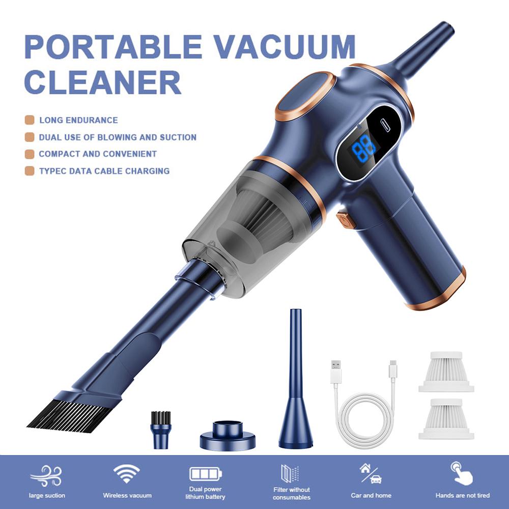 148000Pa Strong Suction Car Vacuum Cleaner Mini USB Handheld Cleaning Machine for Auto High Power Portable Wireless Cleaner
