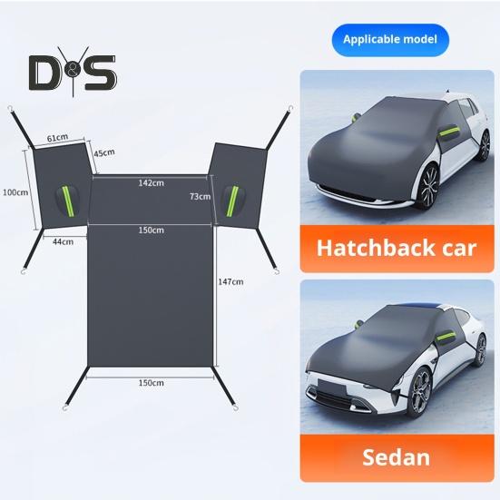 Windshield Snow Shield Cover Magnetic Fit Waterproof Simple Installation Universal Size Heavy Duty Cars Trucks Windshield Cover