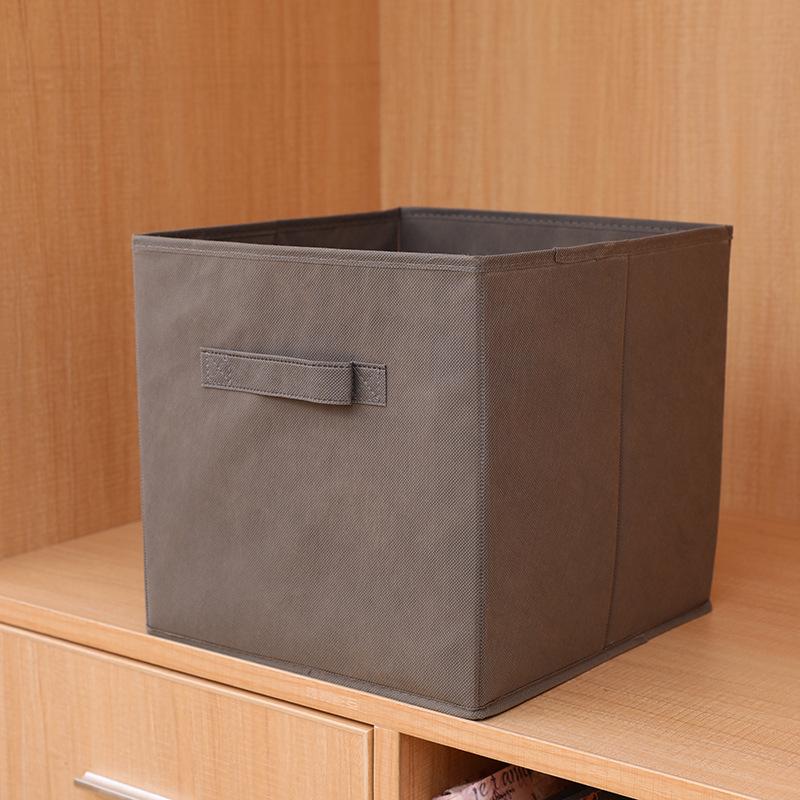 Foldable Lidless Non-Woven Fabric Storage Box for Clothes - Large Wardrobe Organizer Box