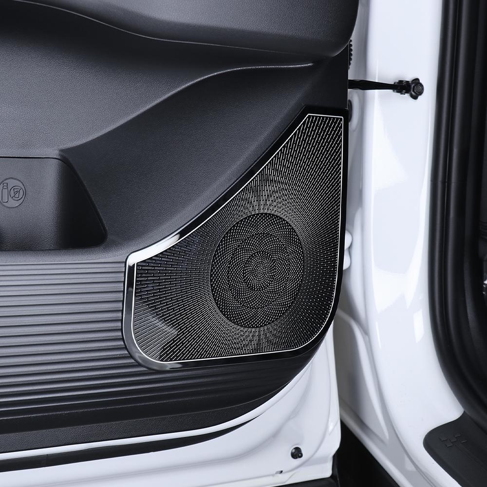 Schwarzer Edelstahl Schwarze Auto-Lautsprecherabdeckung Auto-Subwoofer-Gitter Netz Zubehör für Hyundai Santa Fe MX5 2026 2026