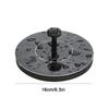 2.2W Solar Fountain Pump 120L/H Solar Floating Water Fountain Pump Lift 80CM with 6 Nozzles&Color LED Light for Garden Pool Pond